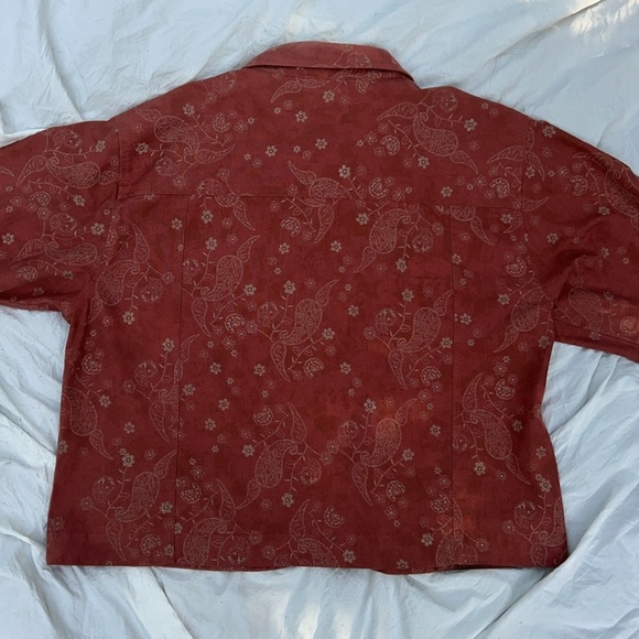 Cabela's Rust Paisley Button-Down Jacket - Picture 4 of 5